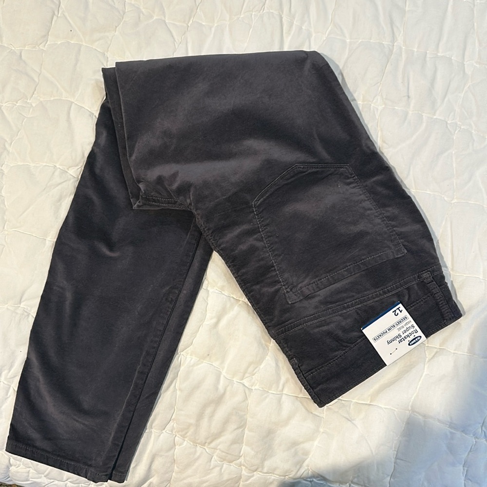 NWT Old Navy Rockstar Super Skinny High Rise Velvet pants